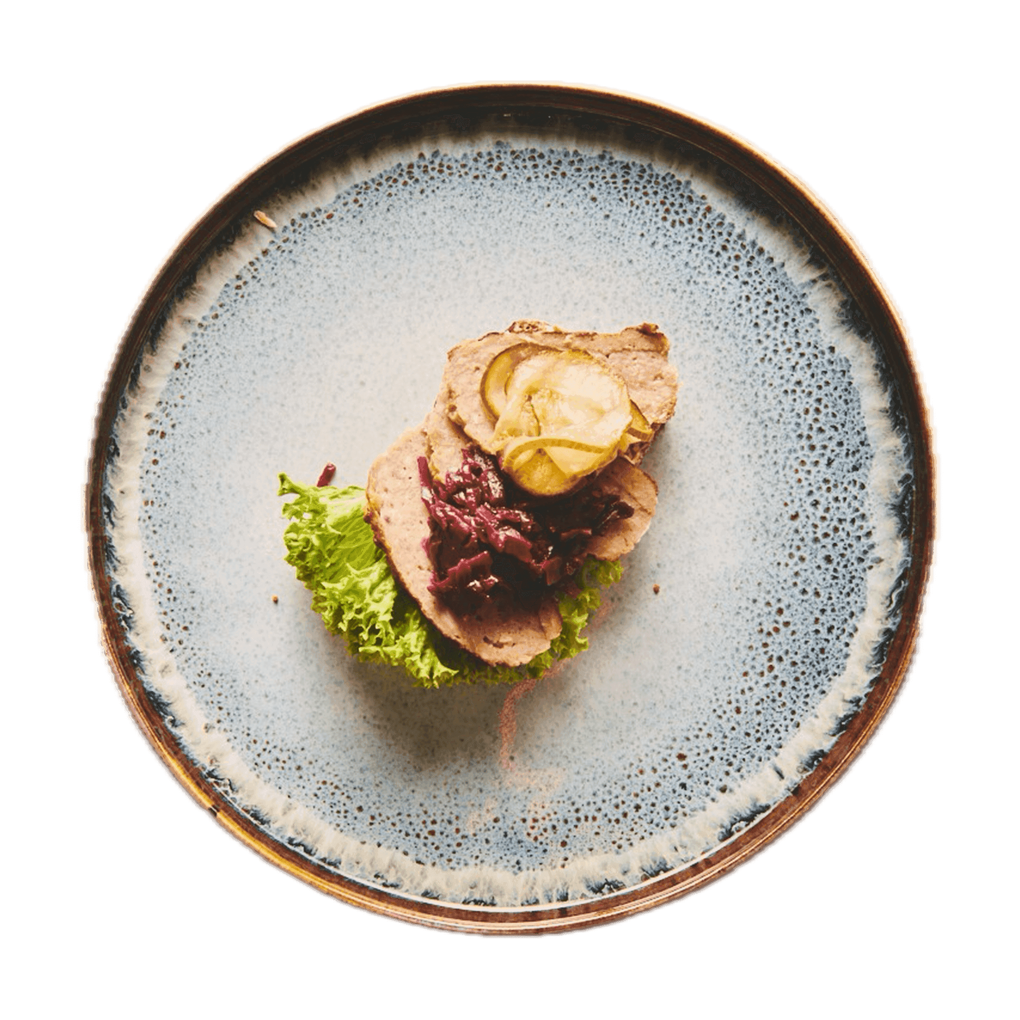 Frikadelle m. rødkål & surt